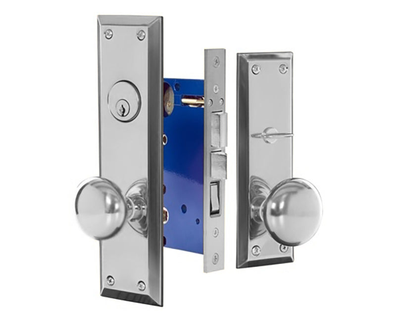 Thru Bolted Left Hand Mortise Lockset