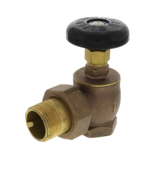 Angle Steam Radiator Valve (FIP x Male Union)