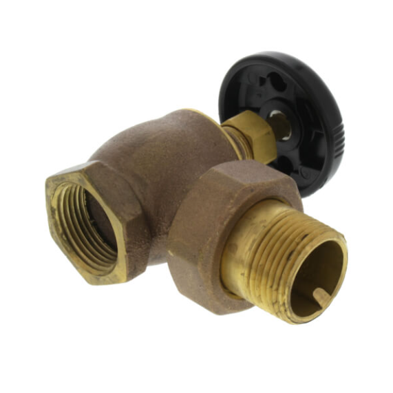 Angle Steam Radiator Valve (FIP x Male Union)