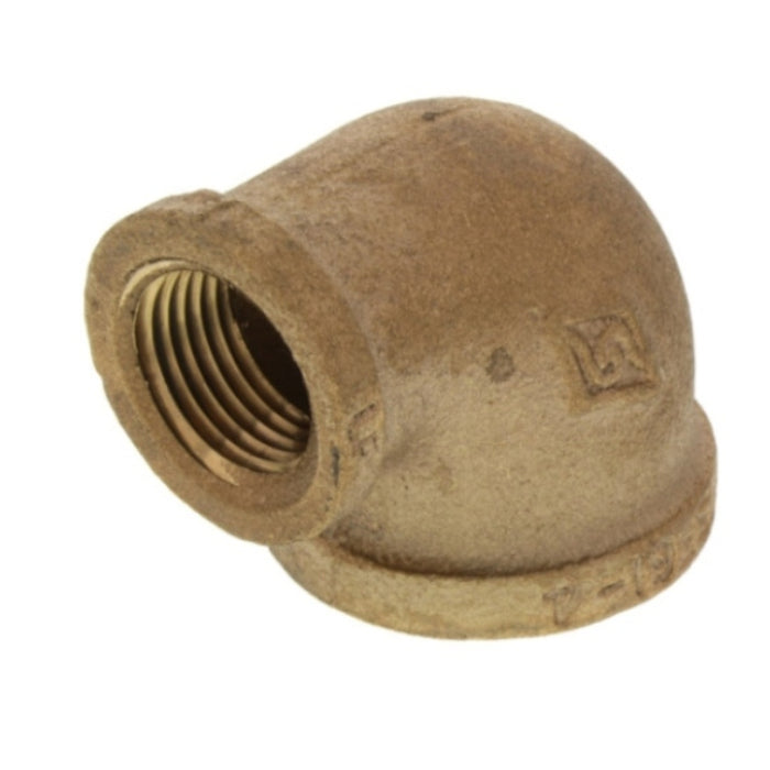 1" Base 90° Reducing Brass Elbow (Lead Free)