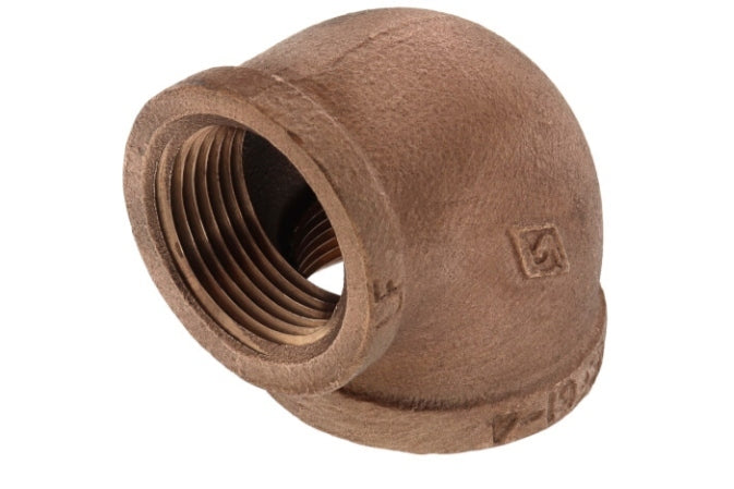 1-1/4" Base 90° Reducing Brass Elbow (Lead Free)