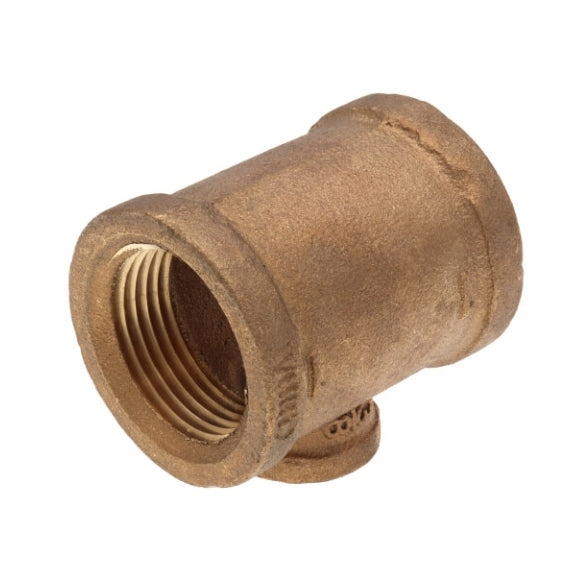 1" x 1" Reducing Brass Tee (Lead Free)