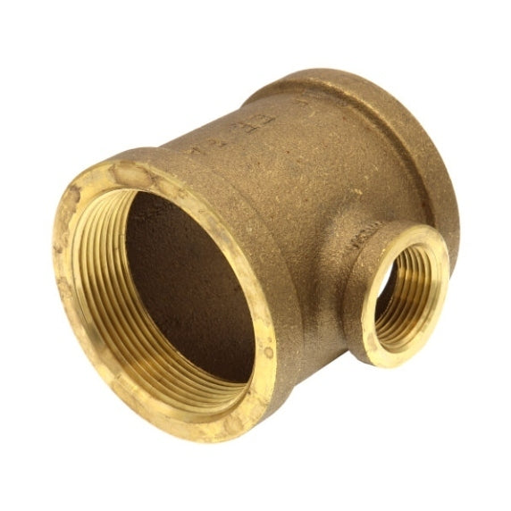 2" x 2" Reducing Brass Tee (Lead Free)