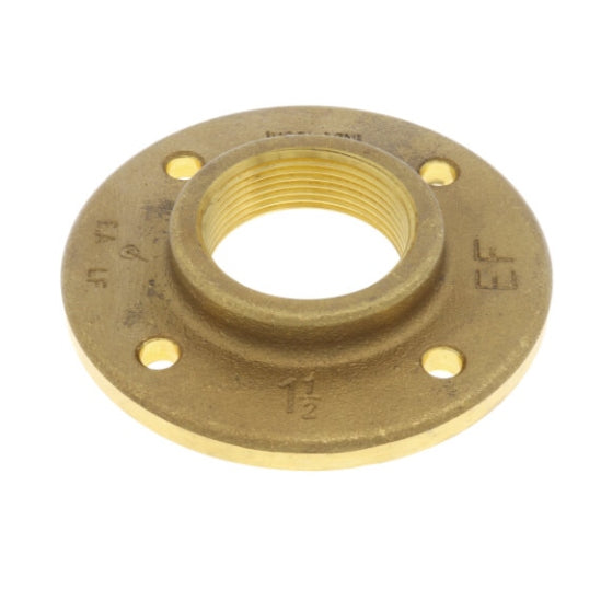 Floor Flange Brass W/ Holes (Lead-Free)