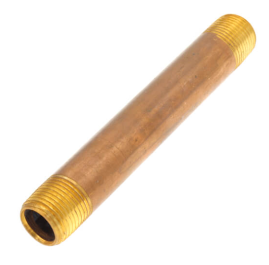 3/8" Diameter Brass Nipple (Lead Free)