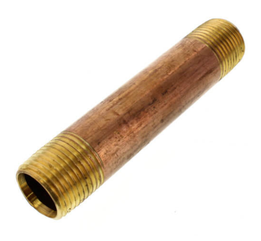 1/2" Diameter Brass Nipple (Lead Free)