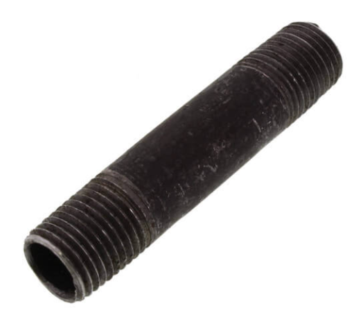 1/4" Diameter Black Nipple