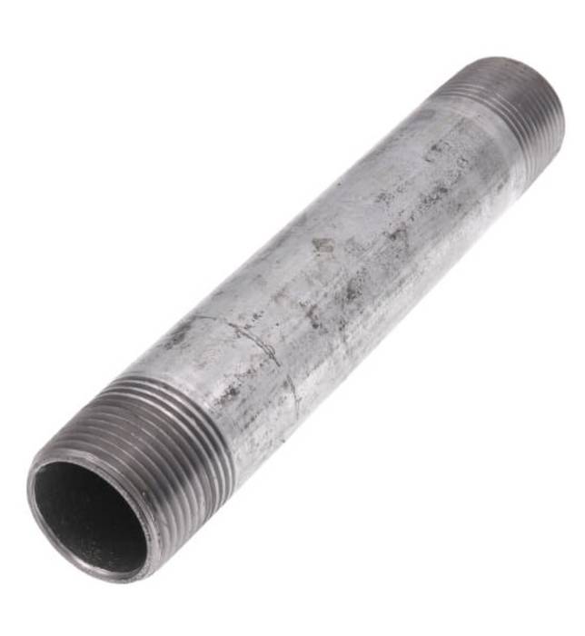 1" Diameter Galvanized Nipple