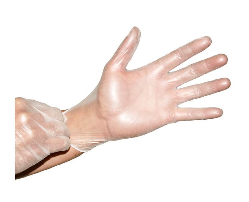 Powdered Vinyl Gloves - Large