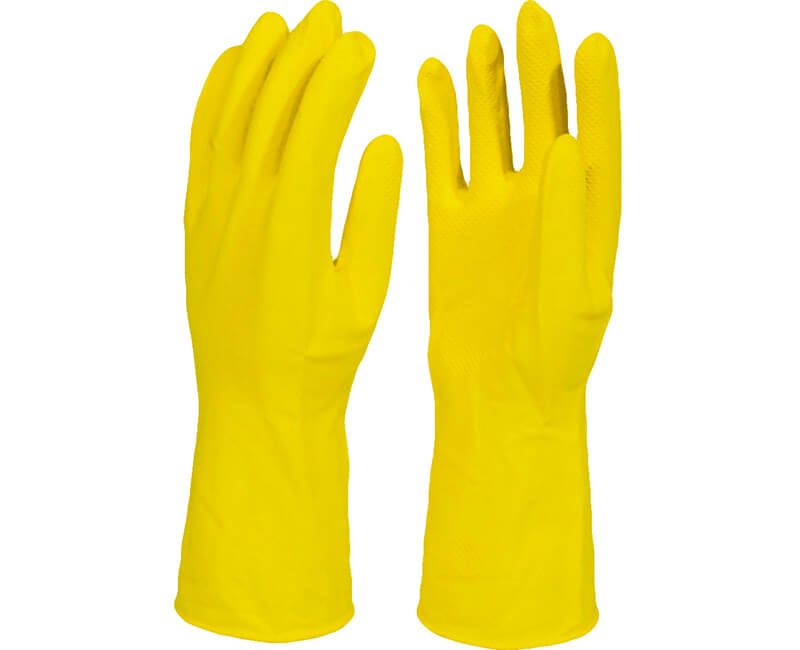 Yellow Latex Gloves