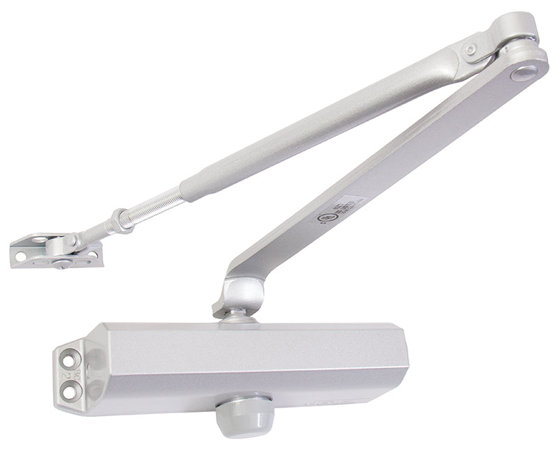 Door Closer With Dual Valve - Sliver