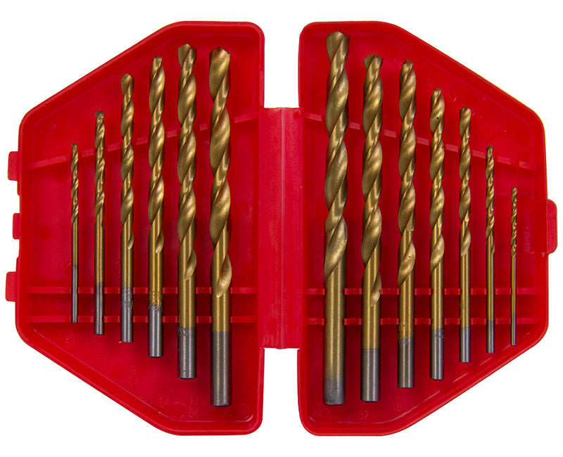 13 PC. Titanium High Speed Drill Bit