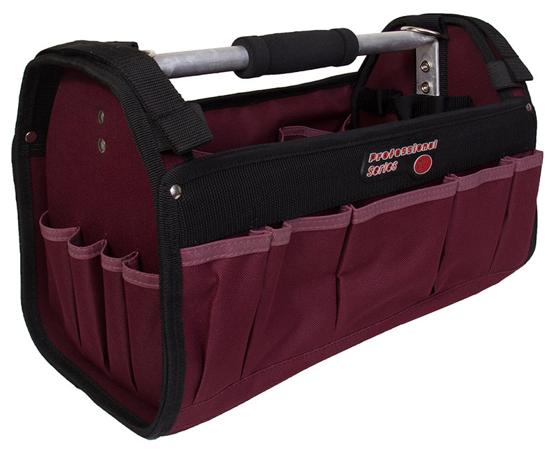 16" Polyester Tool Bag With Aluminum Handle - 30 Pockets